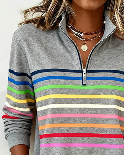 Classic Fit Women's Ribbed Sweatshirt
