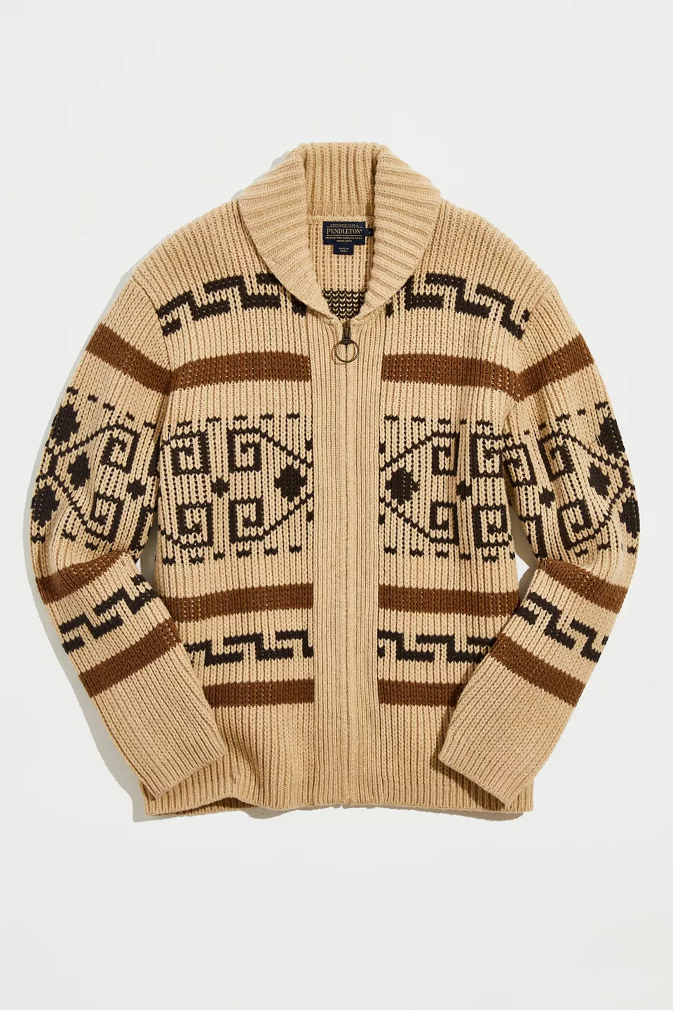 Classic Cable Knit Men's Cardigan with Zipper