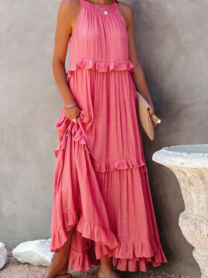 Chic Ruffle Strapless Summer Dress