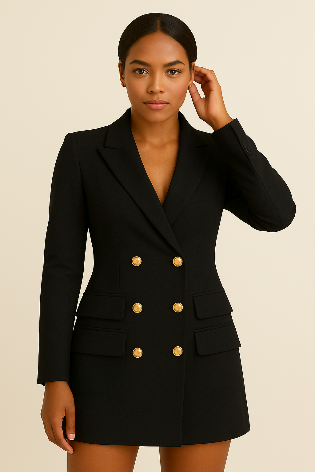 Classic Fit Women's Tailored Blazer Dress - Nocini