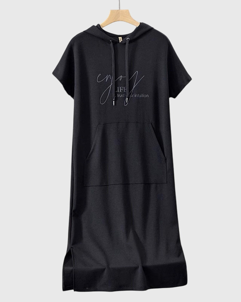 Relaxed Fit Hooded Dress