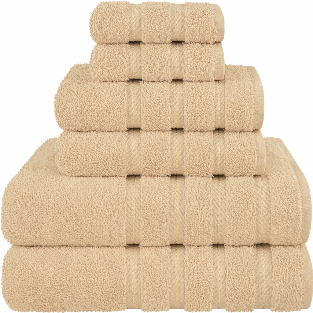 Plush 6-Piece Bathroom Towel Set – Super Absorbent