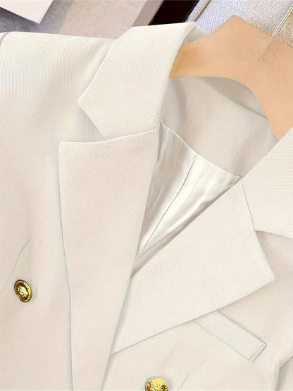 Professional Fit Women's Blazer with Gold Buttons
