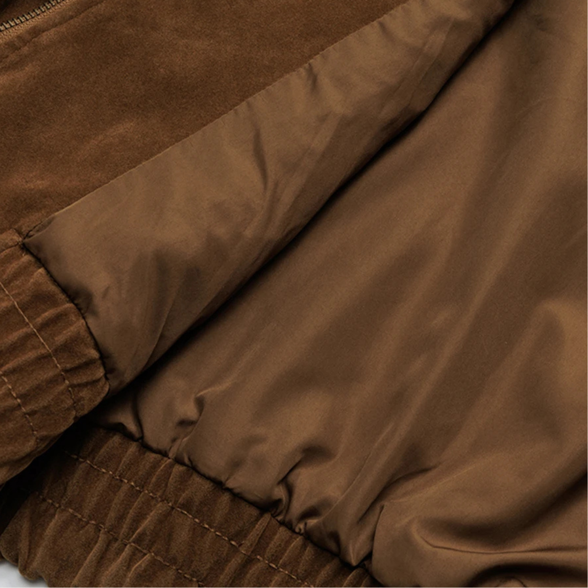 Classic Men's Vintage Suede Bomber Jacket