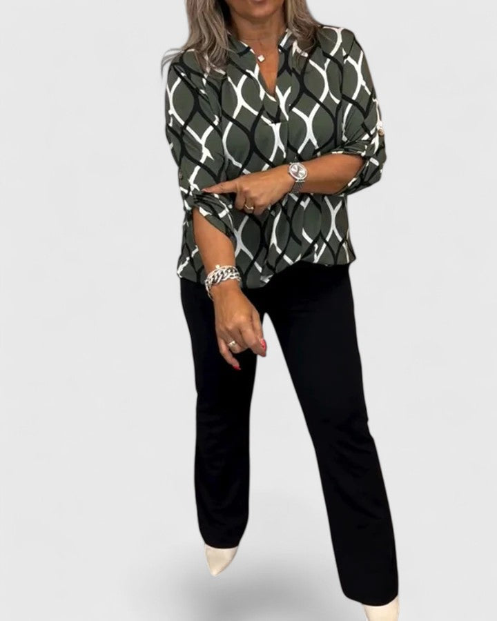 Elegant Women's Dress Shirt for Work and Night Out