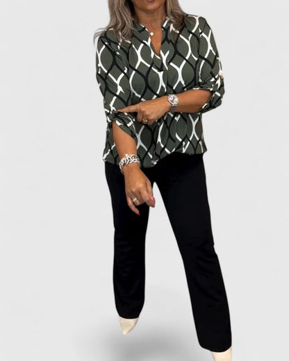 Elegant Women's Dress Shirt for Work and Night Out