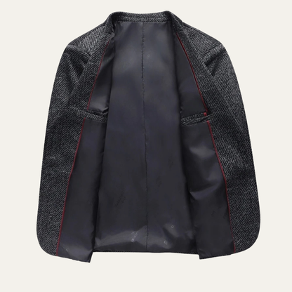 Stylish Men's Fit Checked Blazer Suit Jacket