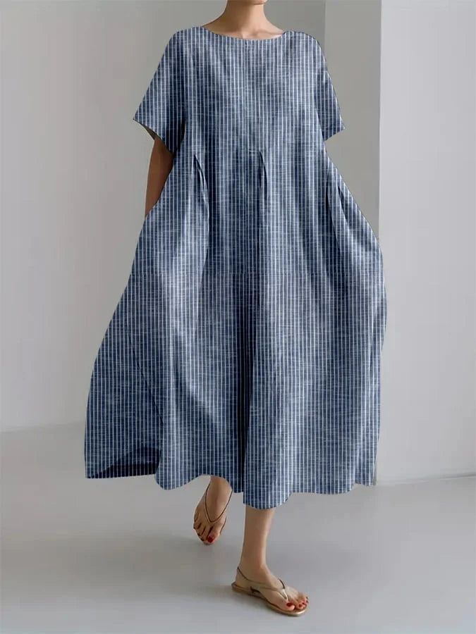 Relaxed Fit Everyday Maxi Dress with Vintage Look
