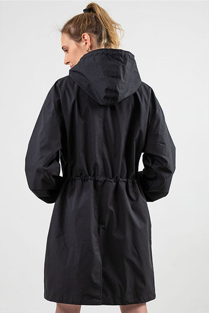 Ladies Large Water Resistant Hooded Jacket