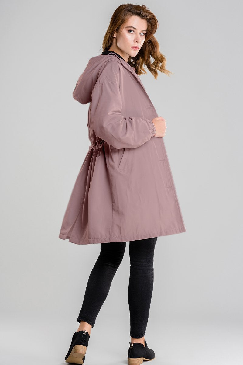 Ladies Large Water Resistant Hooded Jacket