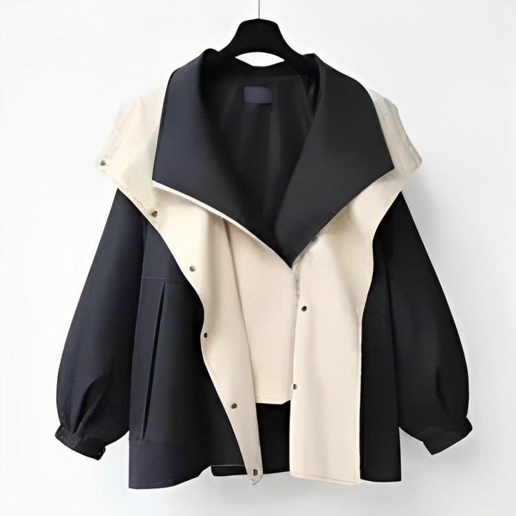 Waterproof Women's Windbreaker Coat with Adjustable Hood