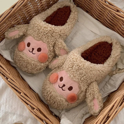 Cozy Women's Holiday Fuzzy Slippers