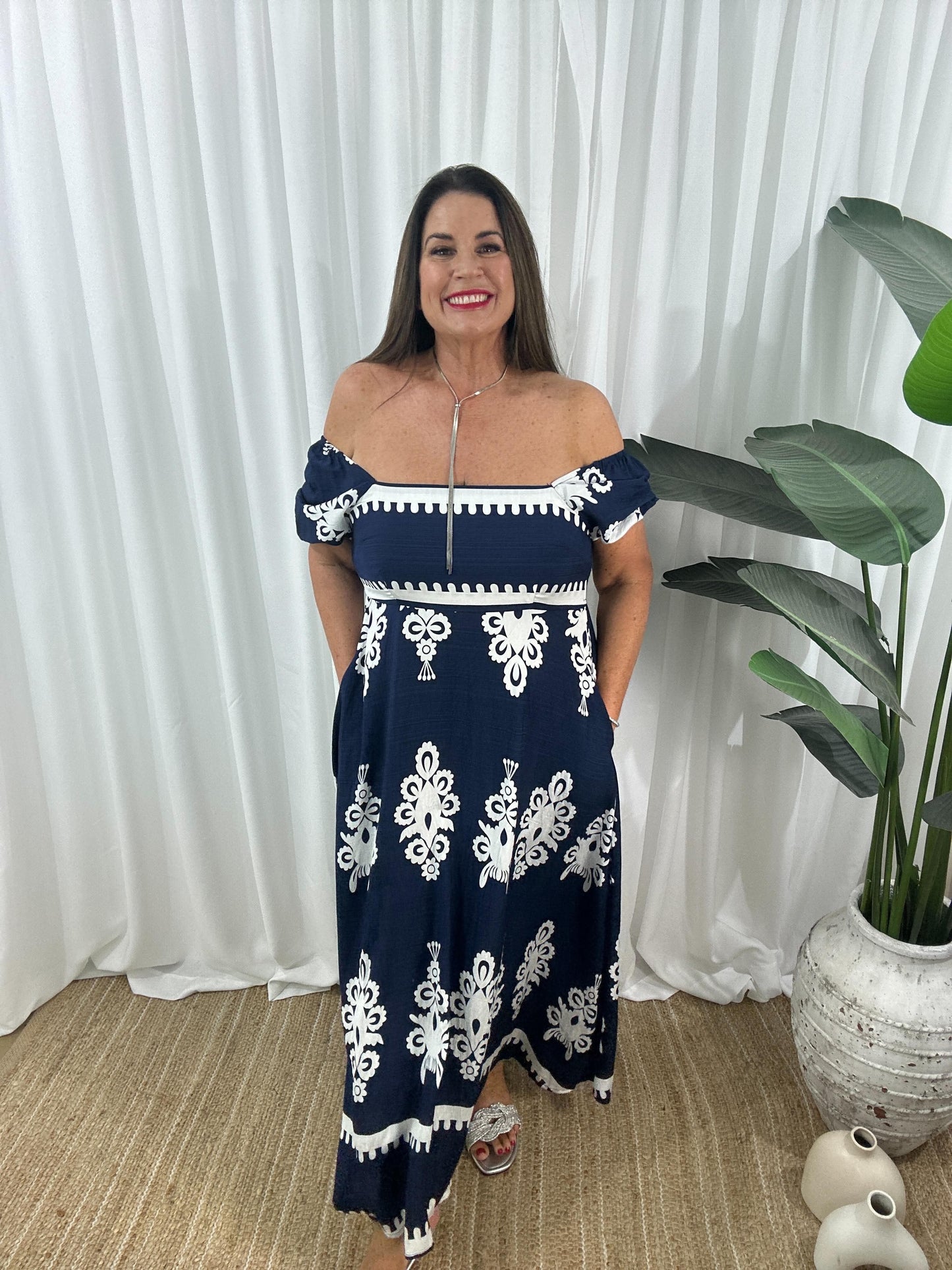 Long Sleeve Off Shoulder Maxi Dress for Women