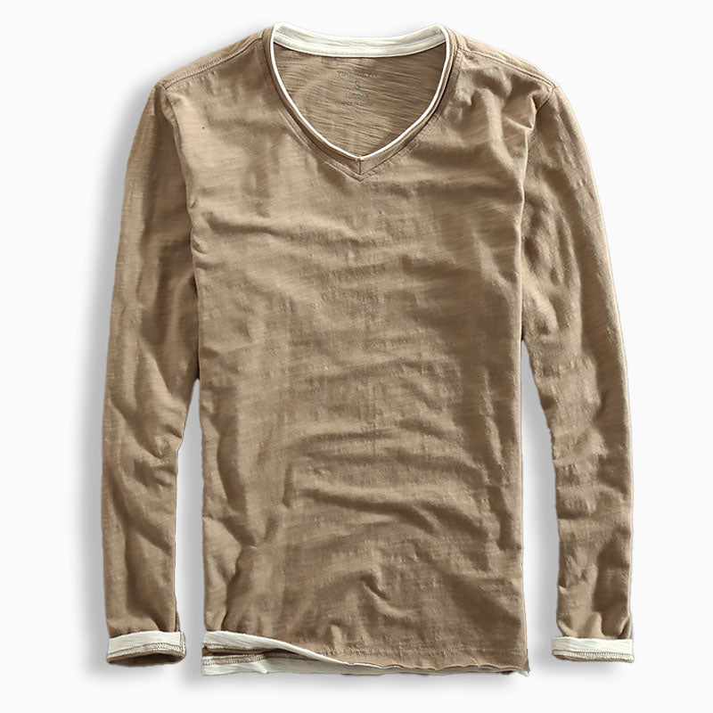 Classic Fit V Neck Tee Shirt