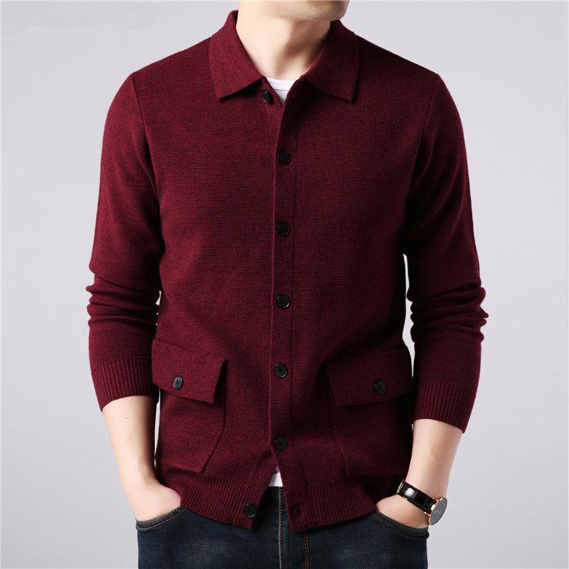 Men's Slim Fit Cardigan with Pockets and Soft Knit