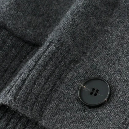 Luxury Men's Cashmere Button Cardigan Sweater