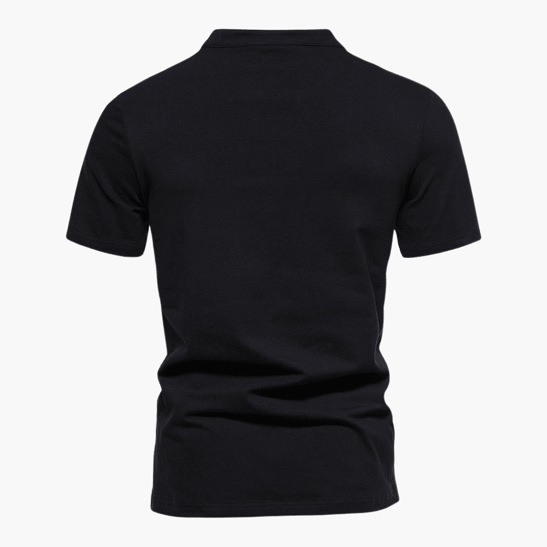 Comfortable V Neck Cotton Tee for Men