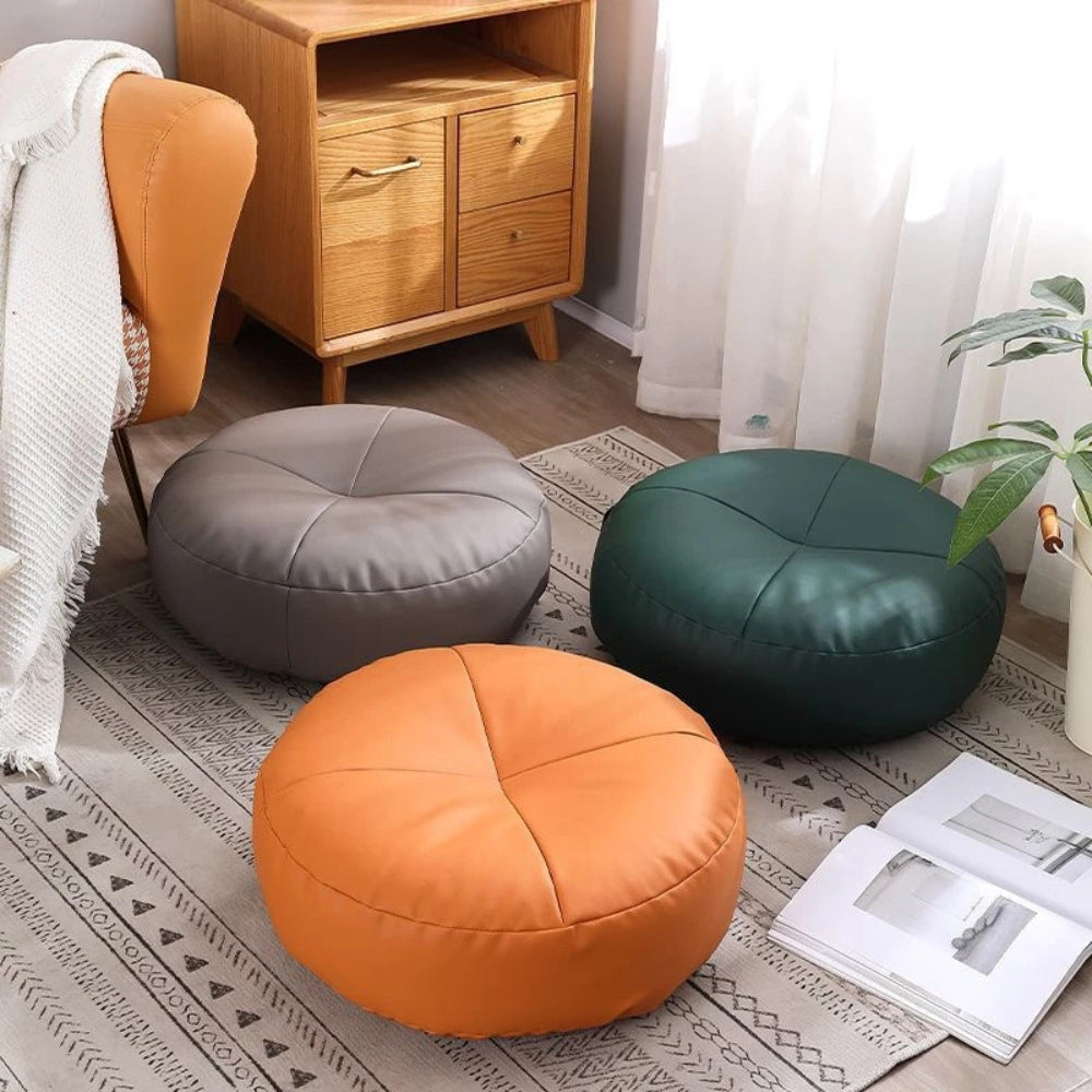 Soft Leather Japanese Pillow – Simple Elegant Design - Olytrend