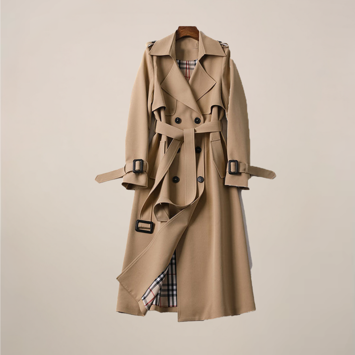 Timeless Belted Long Trench Coat