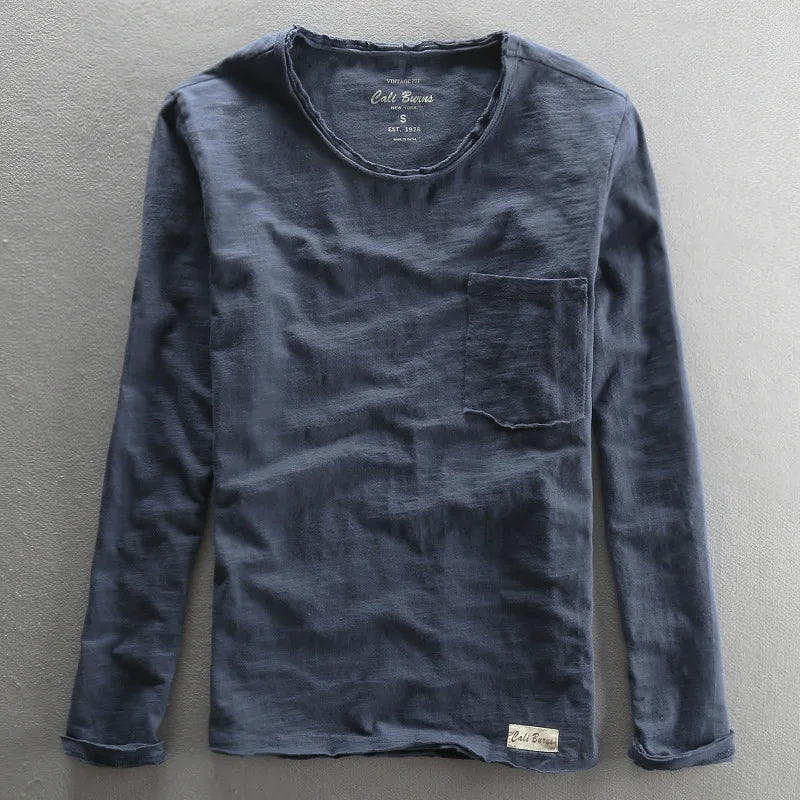 Classic Casual Long Sleeve Crew Top