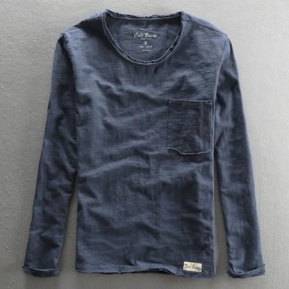 Classic Casual Long Sleeve Crew Top