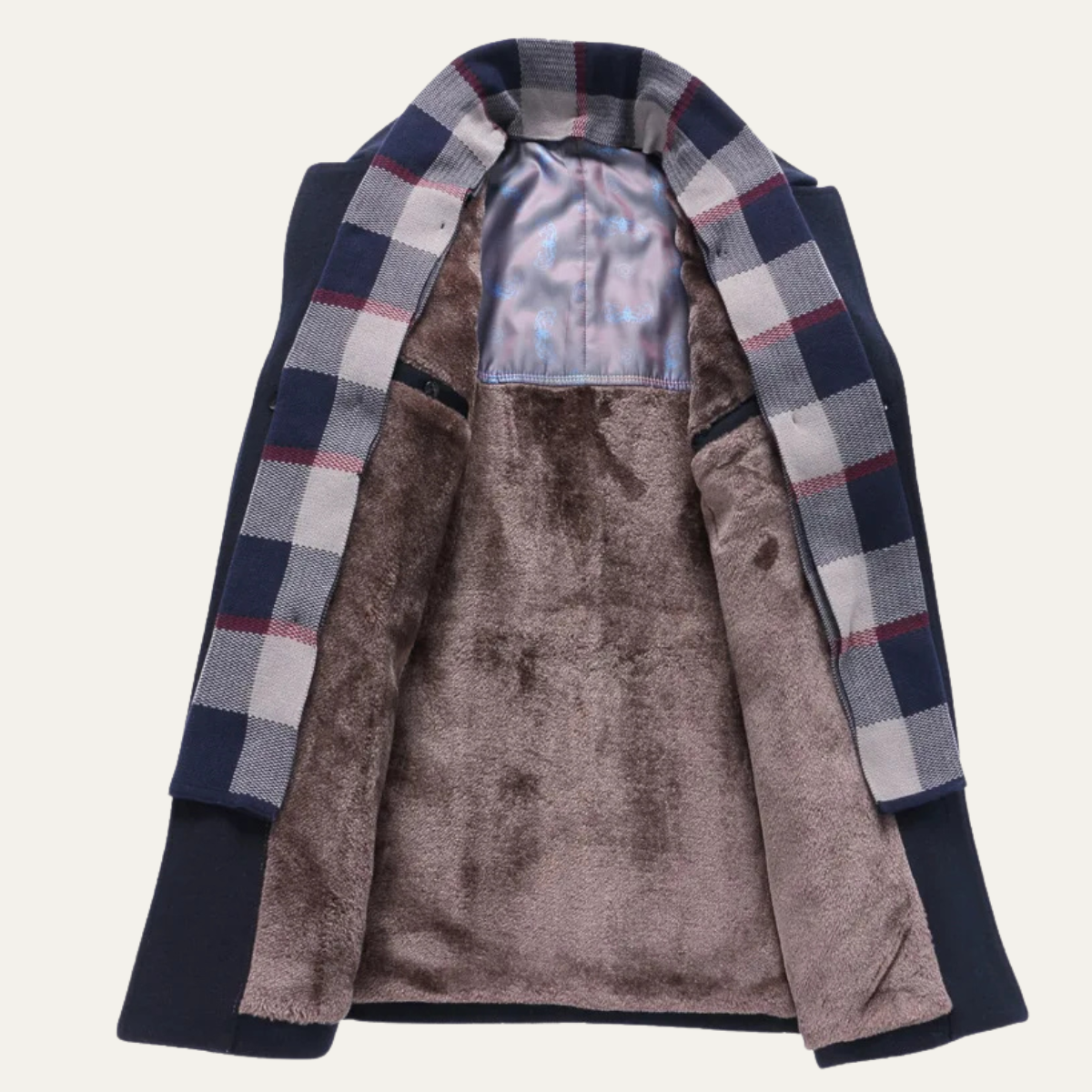 Classic Men's Wool Overcoat for Winter