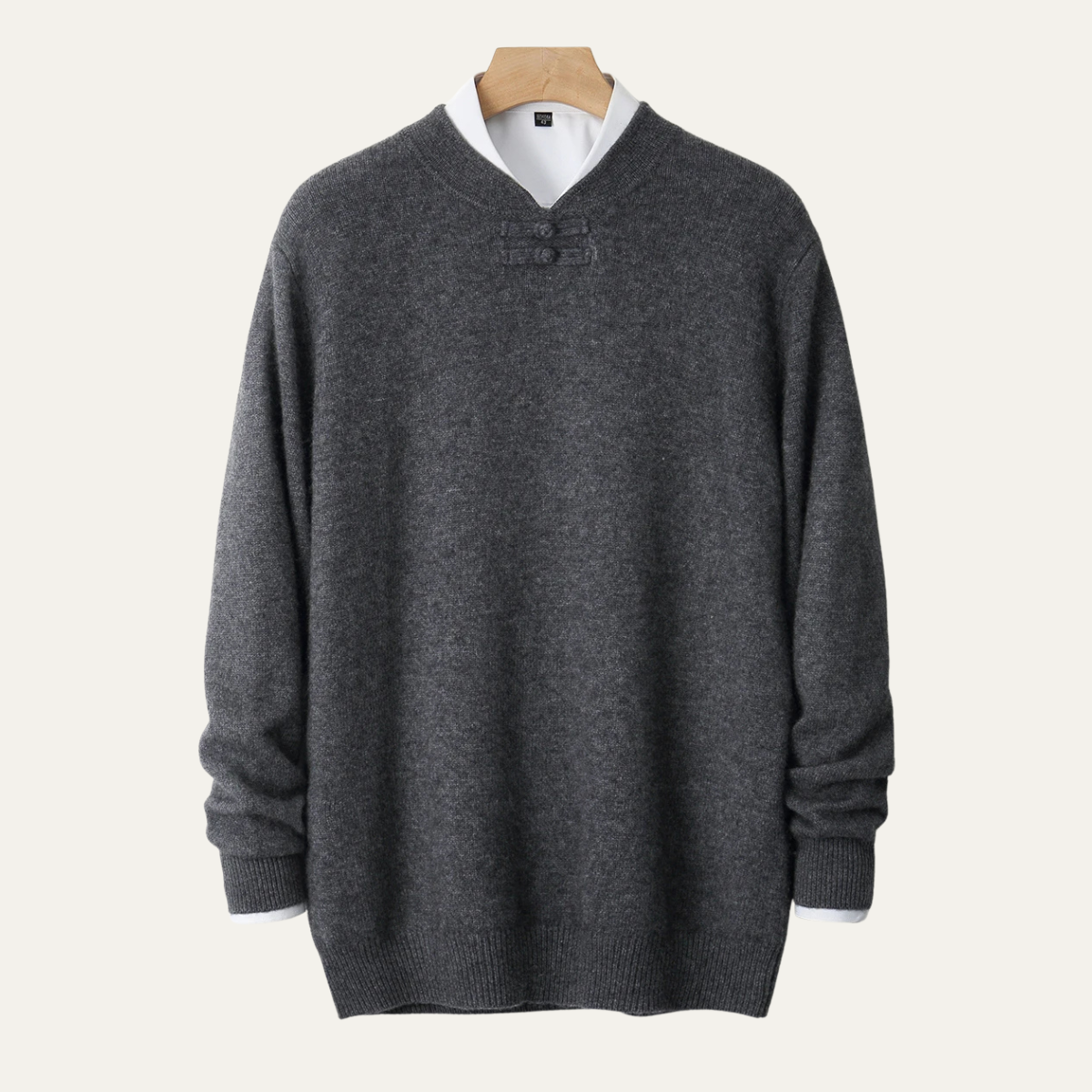 Luxury Men's Crew Neck Cashmere Knit Sweater
