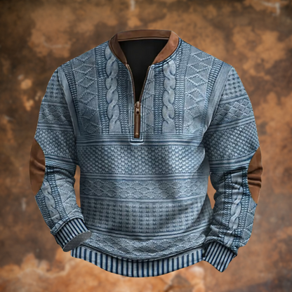 Classic Men's Cable Knit Pullover Sweater - Nocini