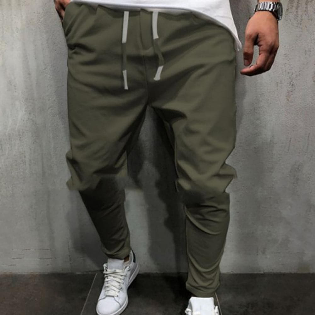 Men's Slim Fit Jogger Pants Elastic Waist Casual Sport