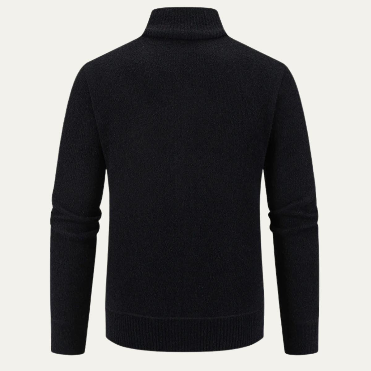 Classic Men's Knitted Zipper Cardigan with Pockets