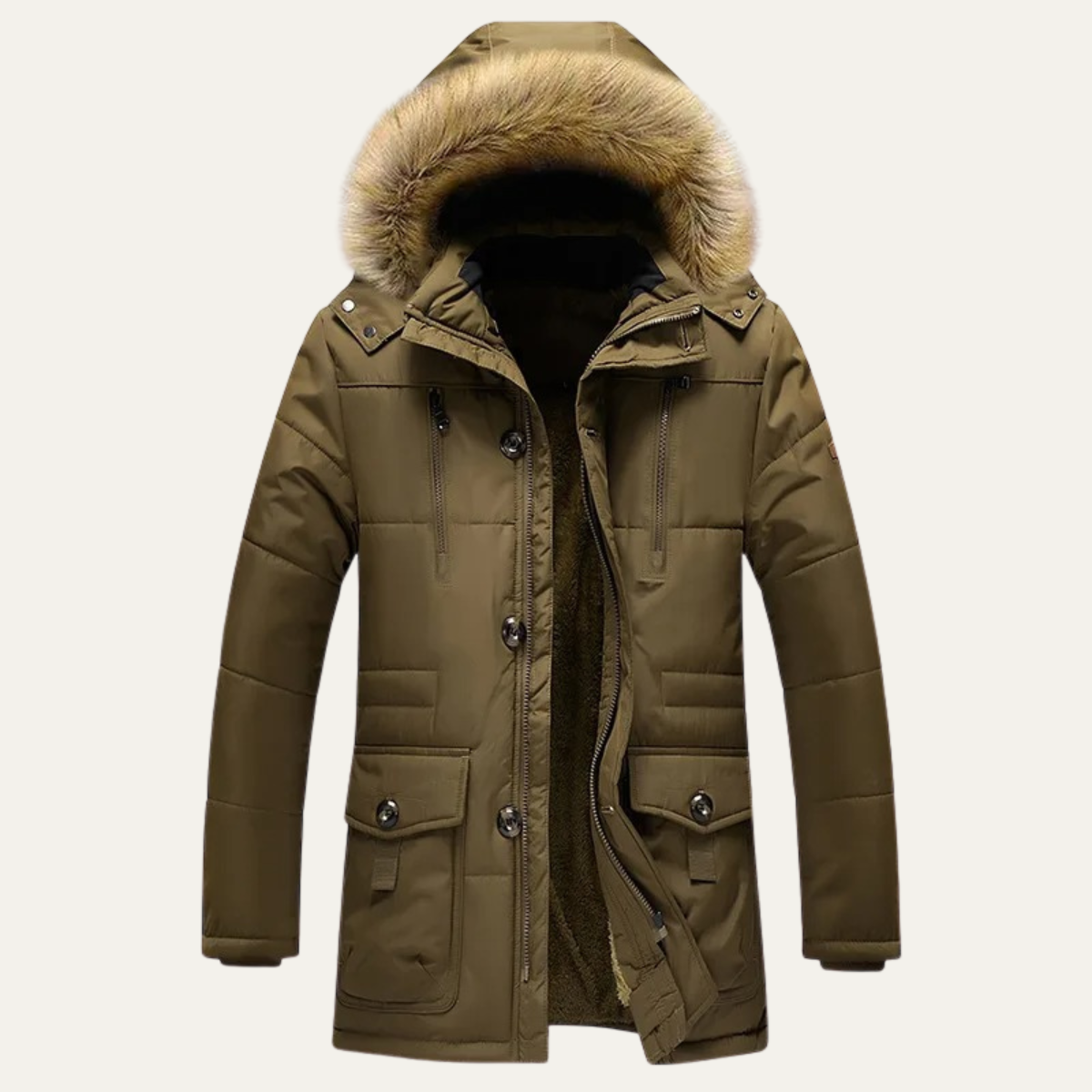 Waterproof Insulated Men's Down Parka Coat - Nocini