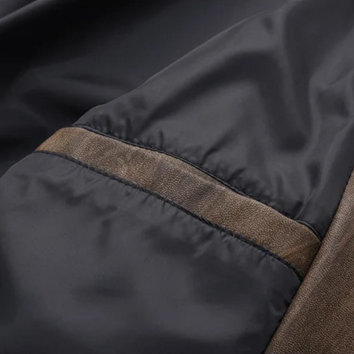 Classic Men's Brown Leather Blazer Jacket