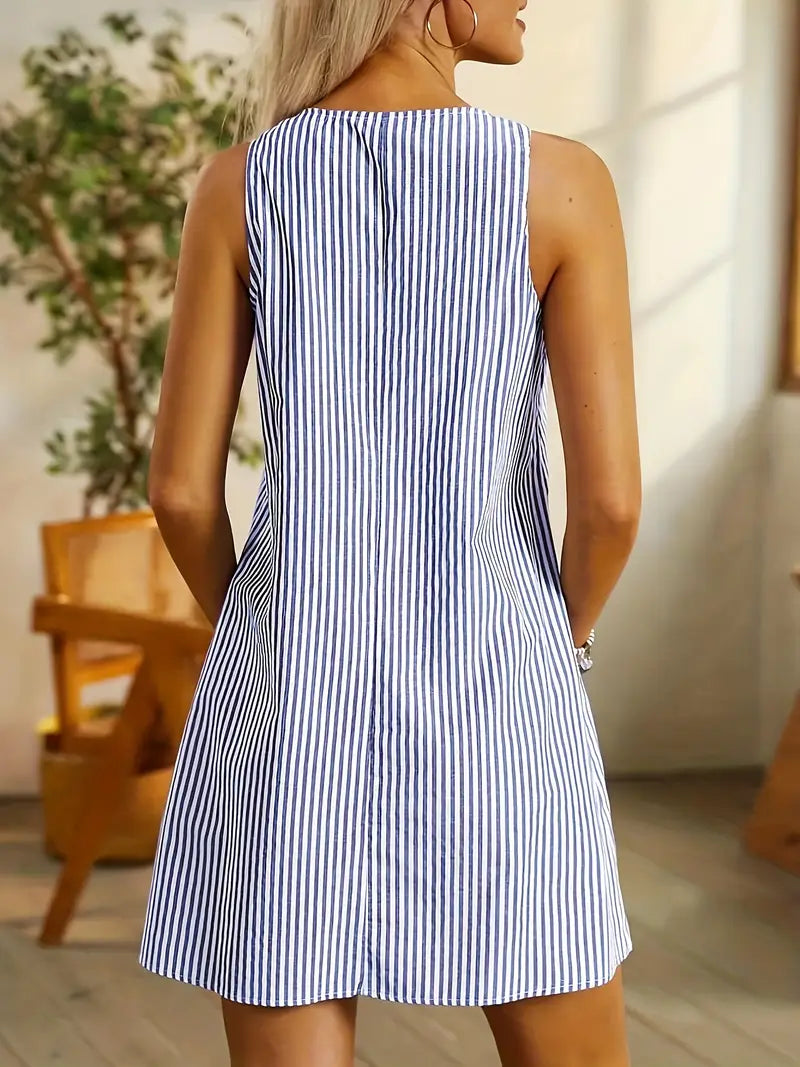 Trendy Floral Sundress with Pockets
