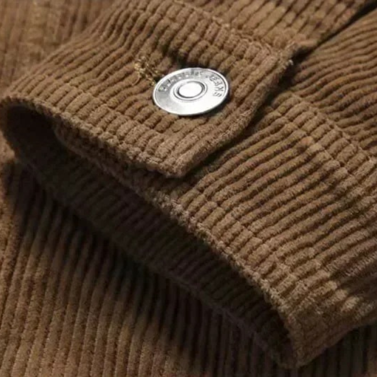 Classic Mens Corduroy Button Down Jacket