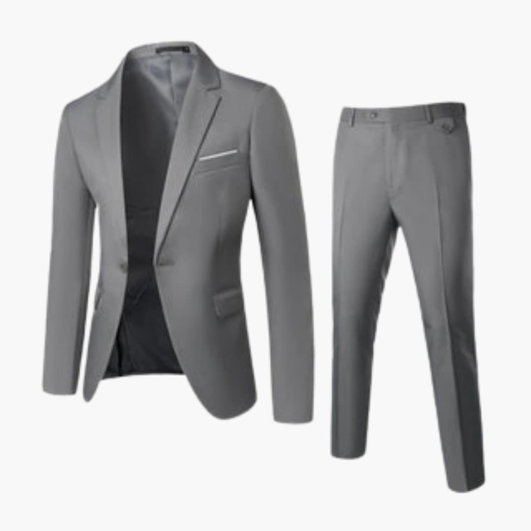 Slim Fit Men's Two Piece Summer Suit