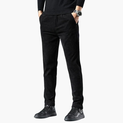 Trendy Slim Fit Men's Corduroy Pants