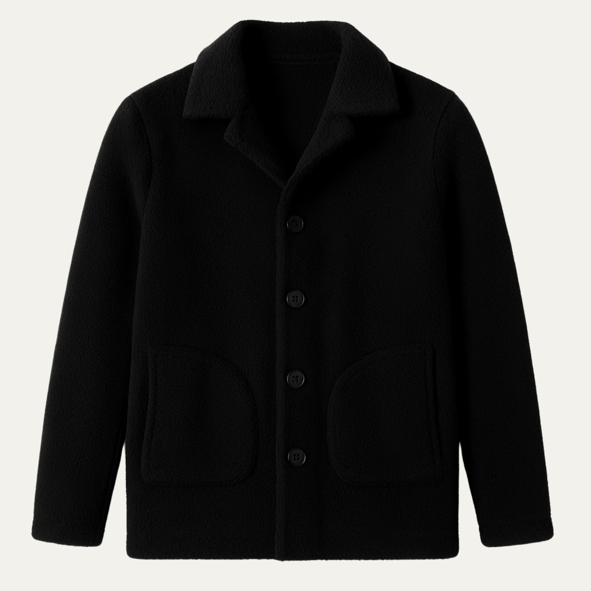 Thermal Men's Fleece Coat with Pockets - Nocini