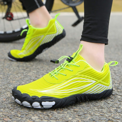 Lightweight Running Shoes Yellow Outdoor Sneakers