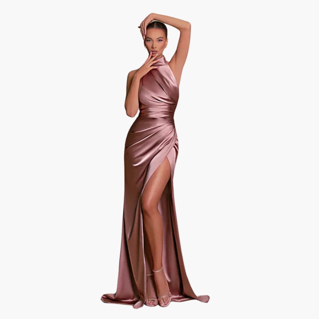 Luxurious Satin Formal Gown for Women