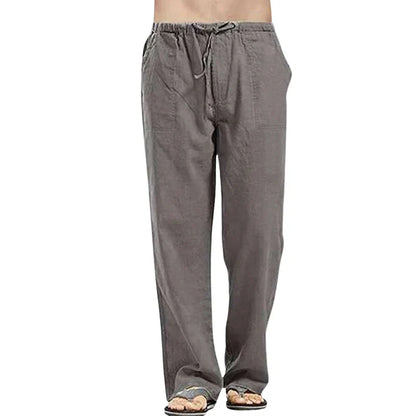 Comfortable Linen Mens Relaxed Fit Pants