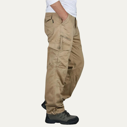 Rugged Men's Tactical Cargo Pants with Multiple Pockets
