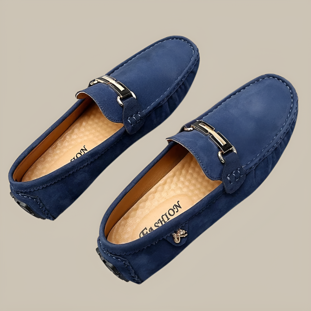 Soft Leather Slip On Loafers
