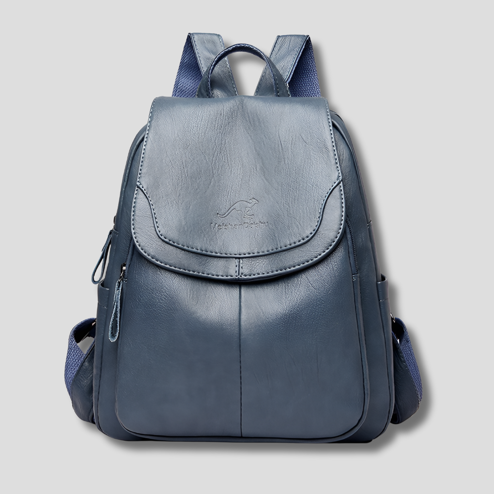 Secure Chic Ladies Leather Backpack