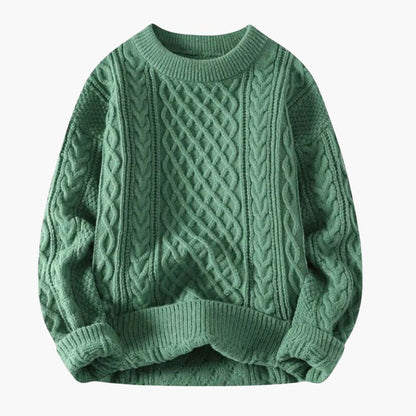 Cozy Mens Crew Neck Winter Sweater