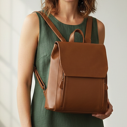 Eco Friendly Faux Leather Backpack - Nocini