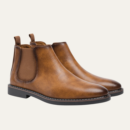Vintage Men's Leather Chelsea Ankle Boots
