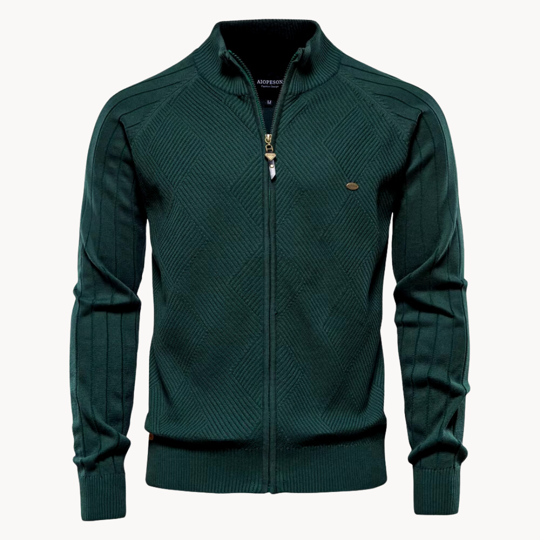 Men's Water Repellent Slim Fit Zip Jacket