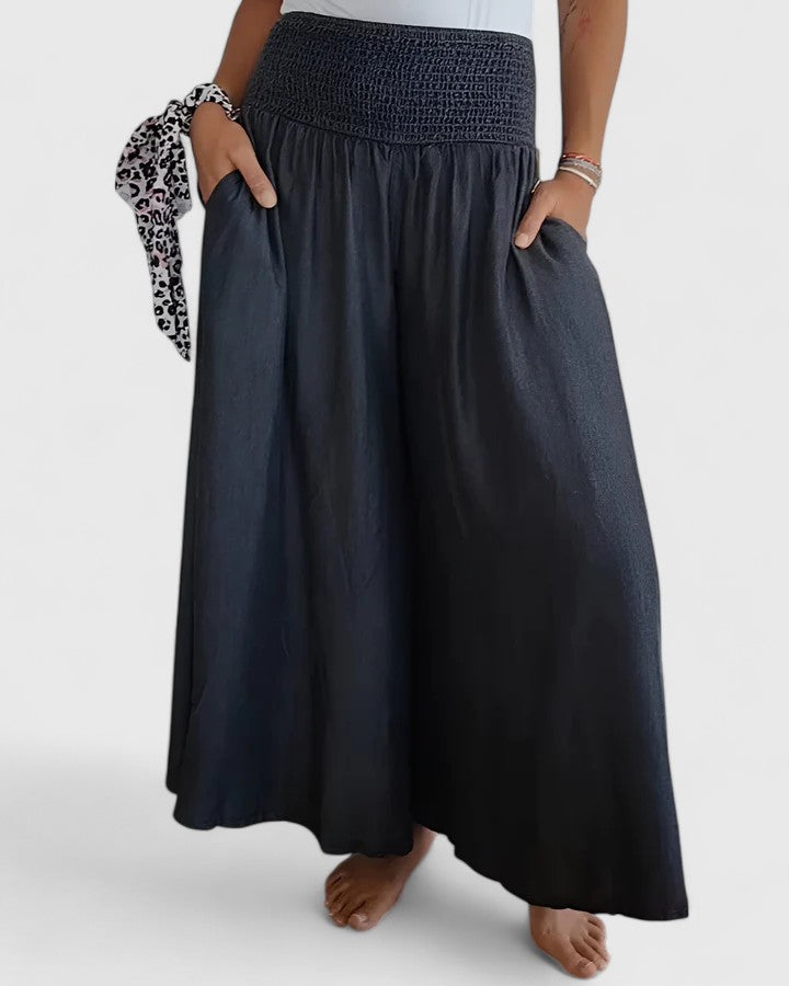 Soft Elastic Waist Pants - Olytrend
