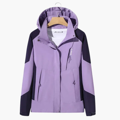 Waterproof Men's Snow Jacket with Hood and Zip