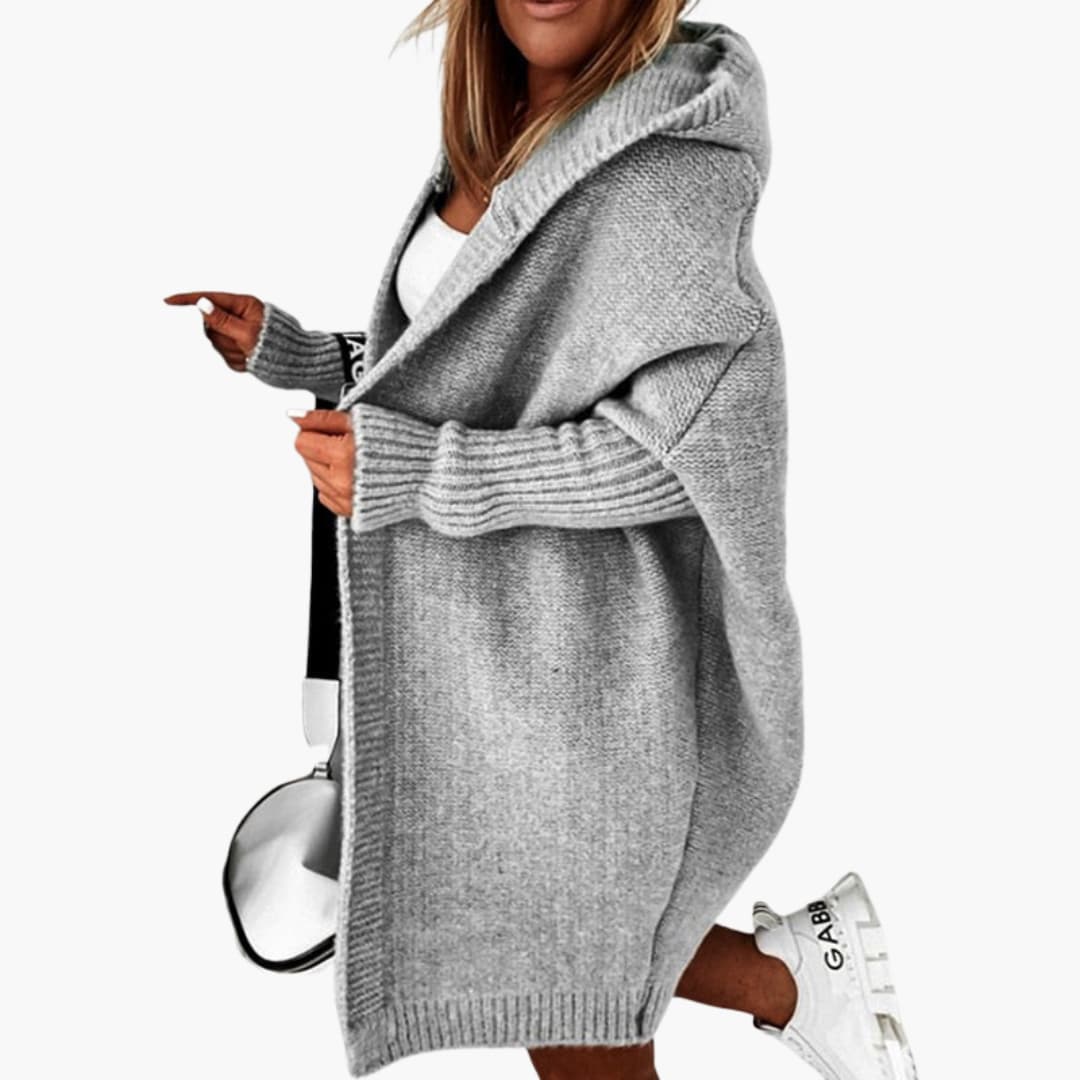 Cozy Women's Open Front Hooded Sweater